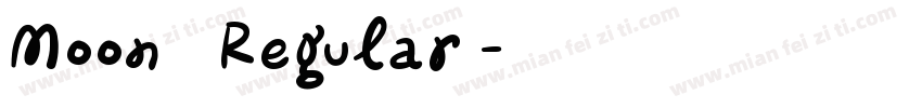 Moon20 Regular◆字体转换